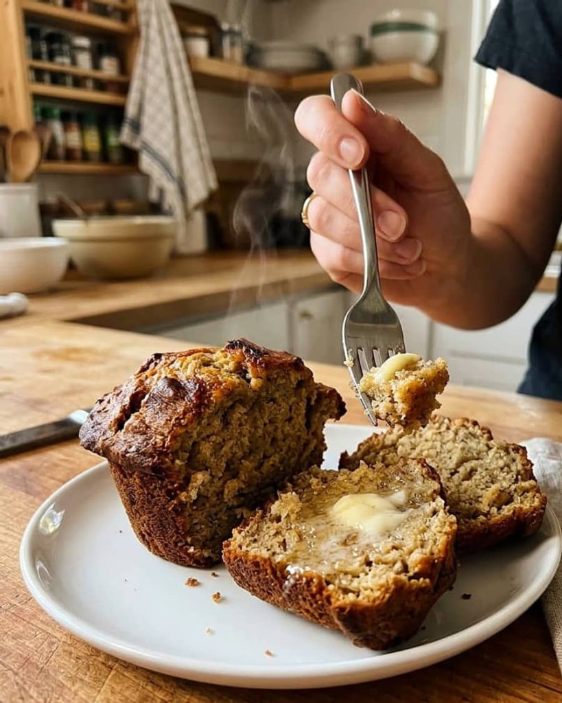 serving banana muffins