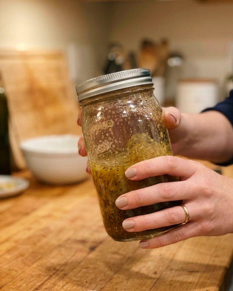 serving balsamic vinaigrette