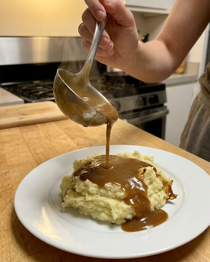 serving how to make gravy
