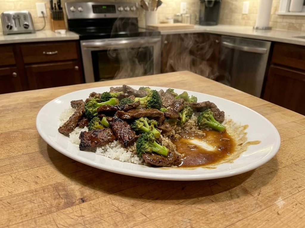 Easy Slow Cooker Beef and Broccoli