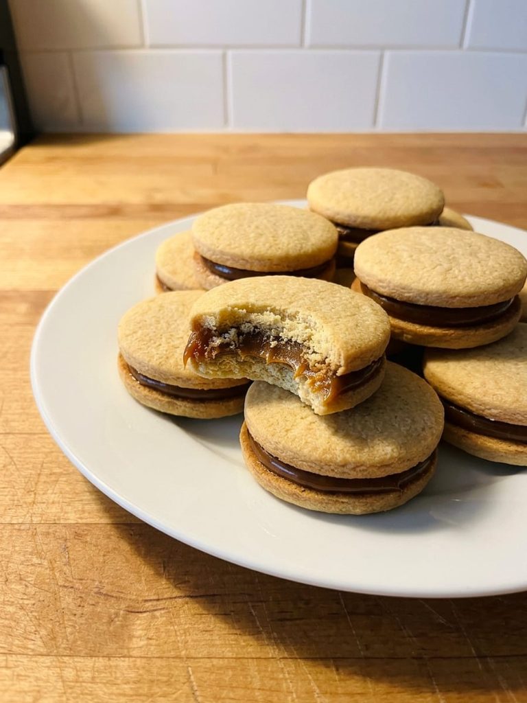 close up of alfajores