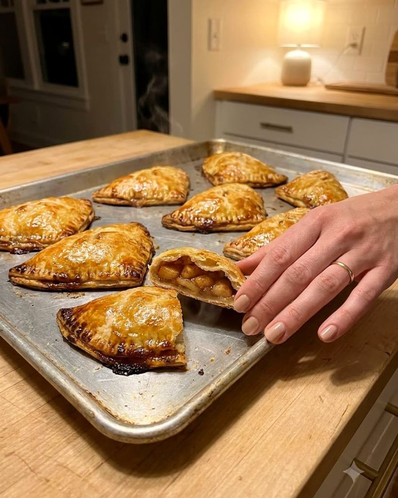 serving apple turnovers