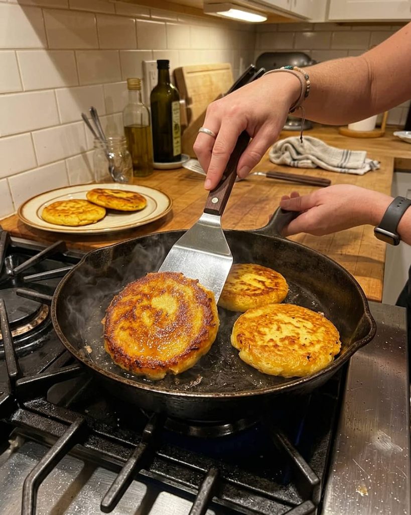 serving arepas