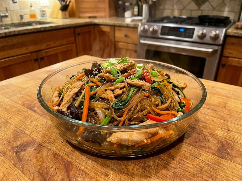 Savory Chicken Japchae
