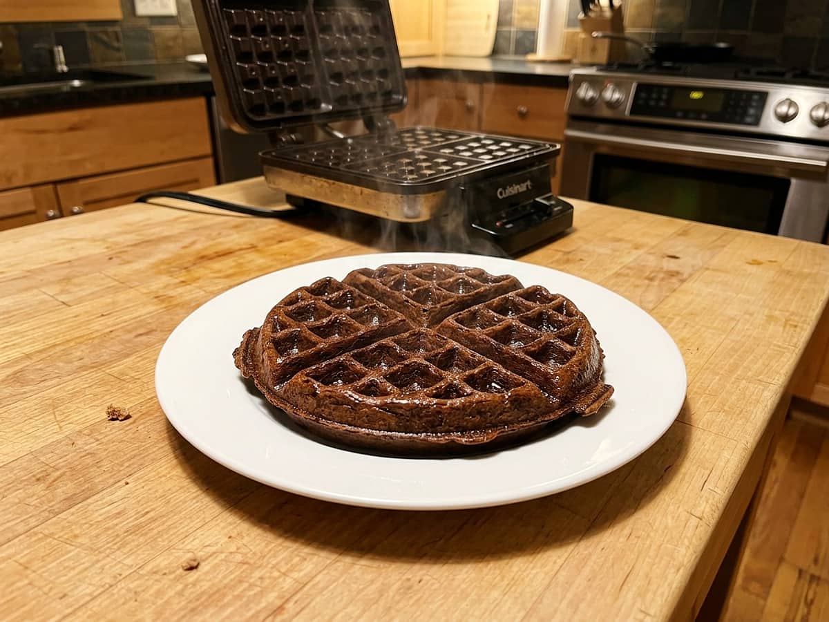 chocolate waffles — Easy Chocolate Waffles