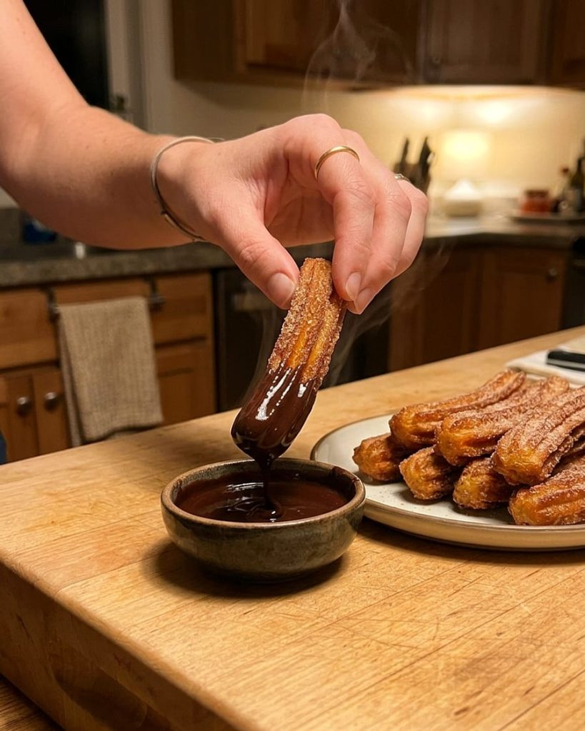 serving churros