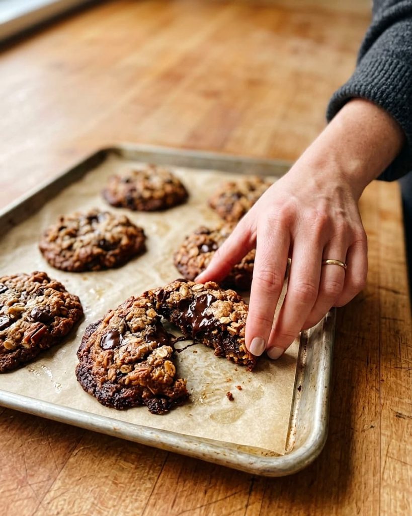 serving cowboy cookies