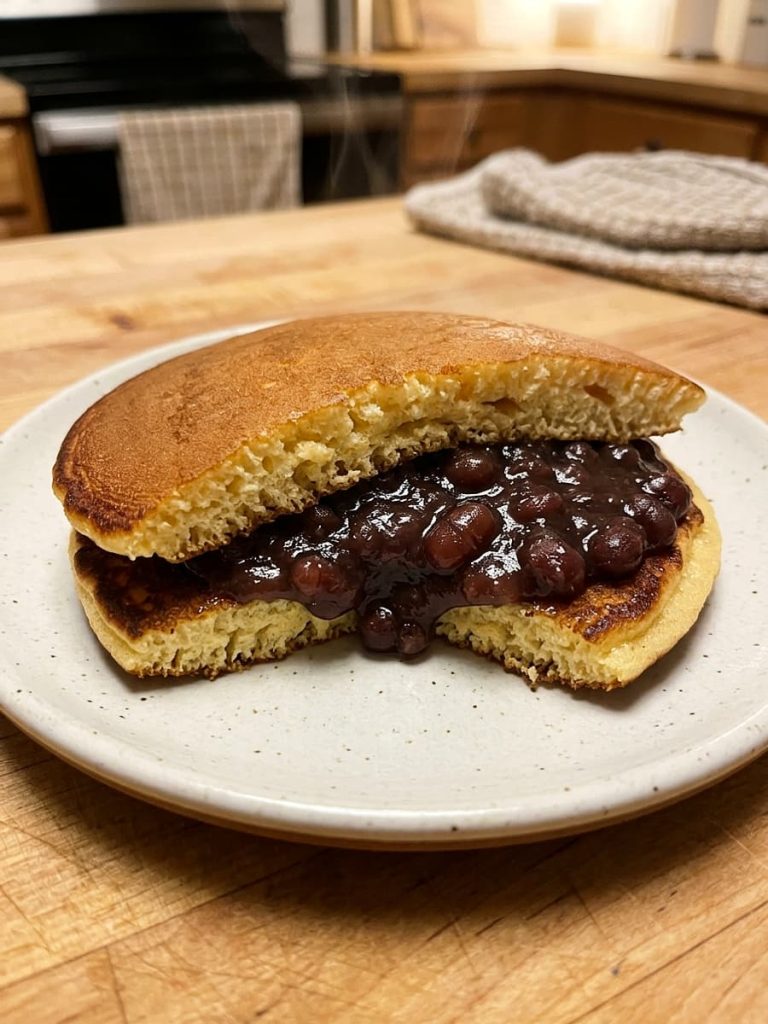 close up of dorayaki
