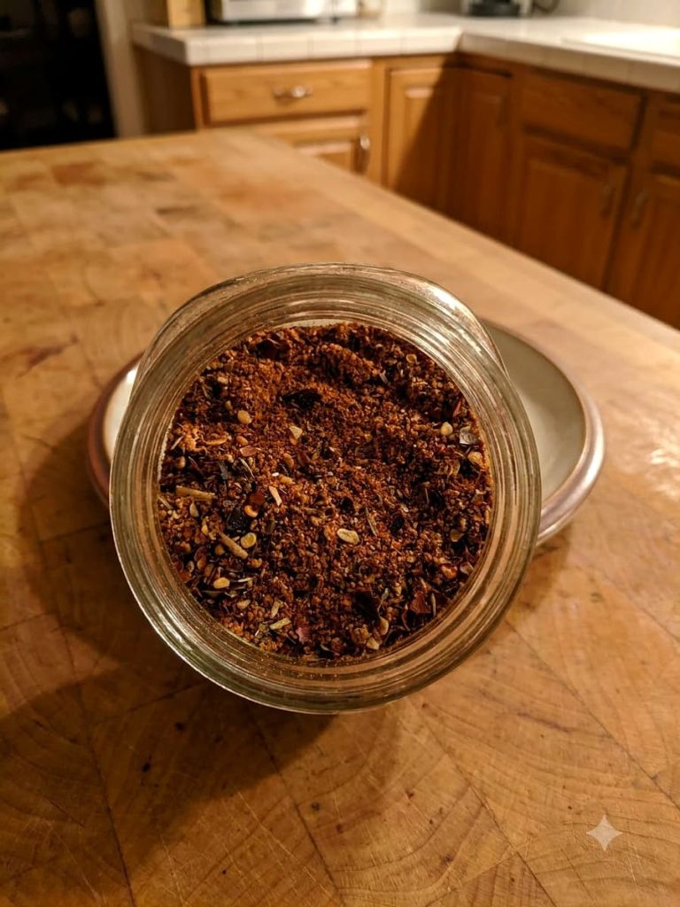 close up of fajita seasoning