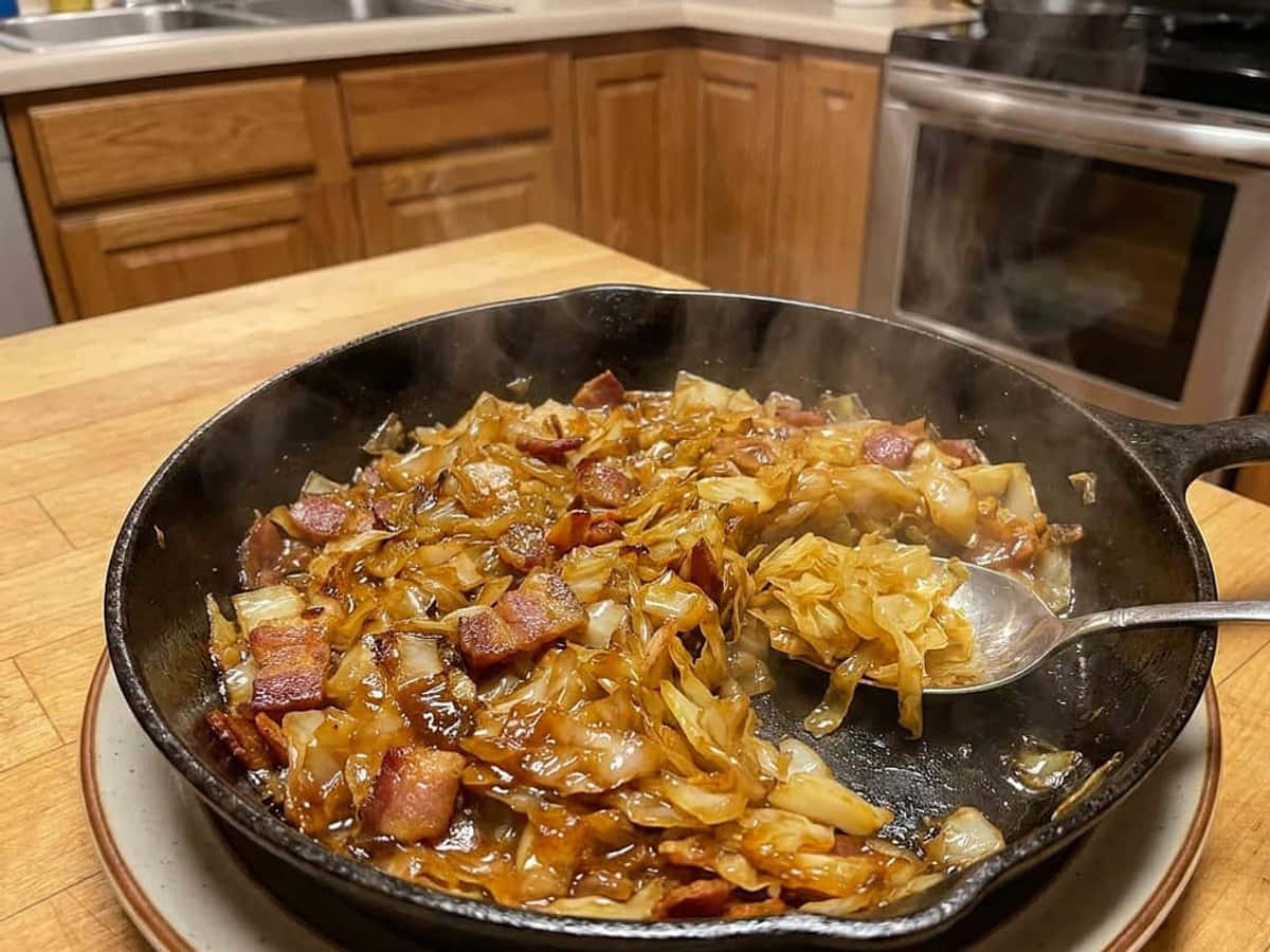 fried cabbage — Smoky Southern Fried Cabbage