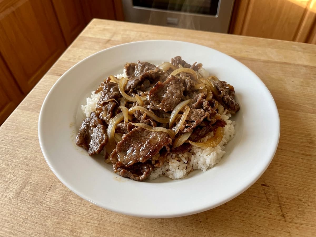 gyudon — Tender Gyudon (Japanese Beef Bowl)