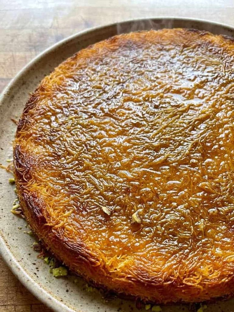 close up of kanafeh