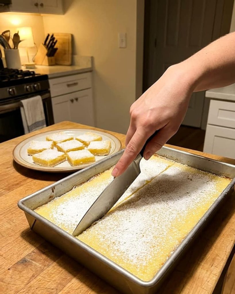 serving lemon bars