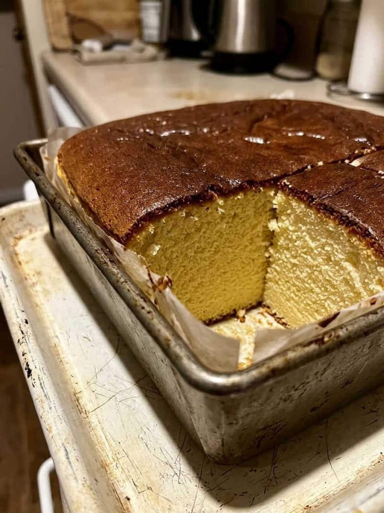 close up of castella