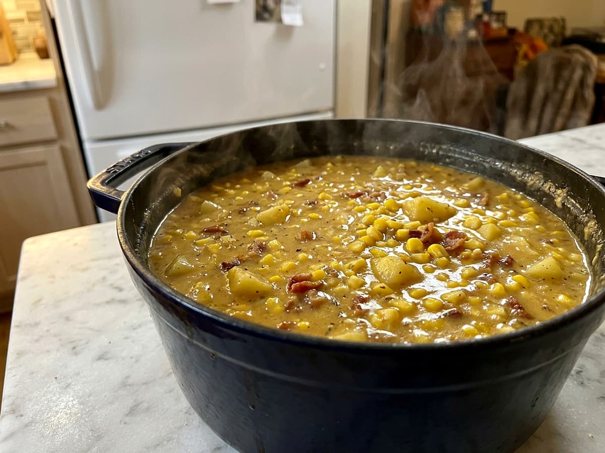 corn chowder — Thick Creamy Corn Chowder