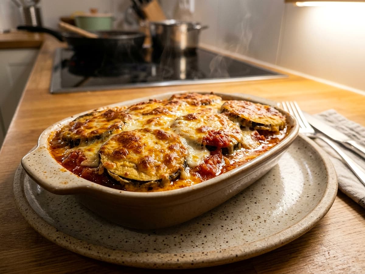 eggplant parmesan — Crispy Eggplant Parmesan