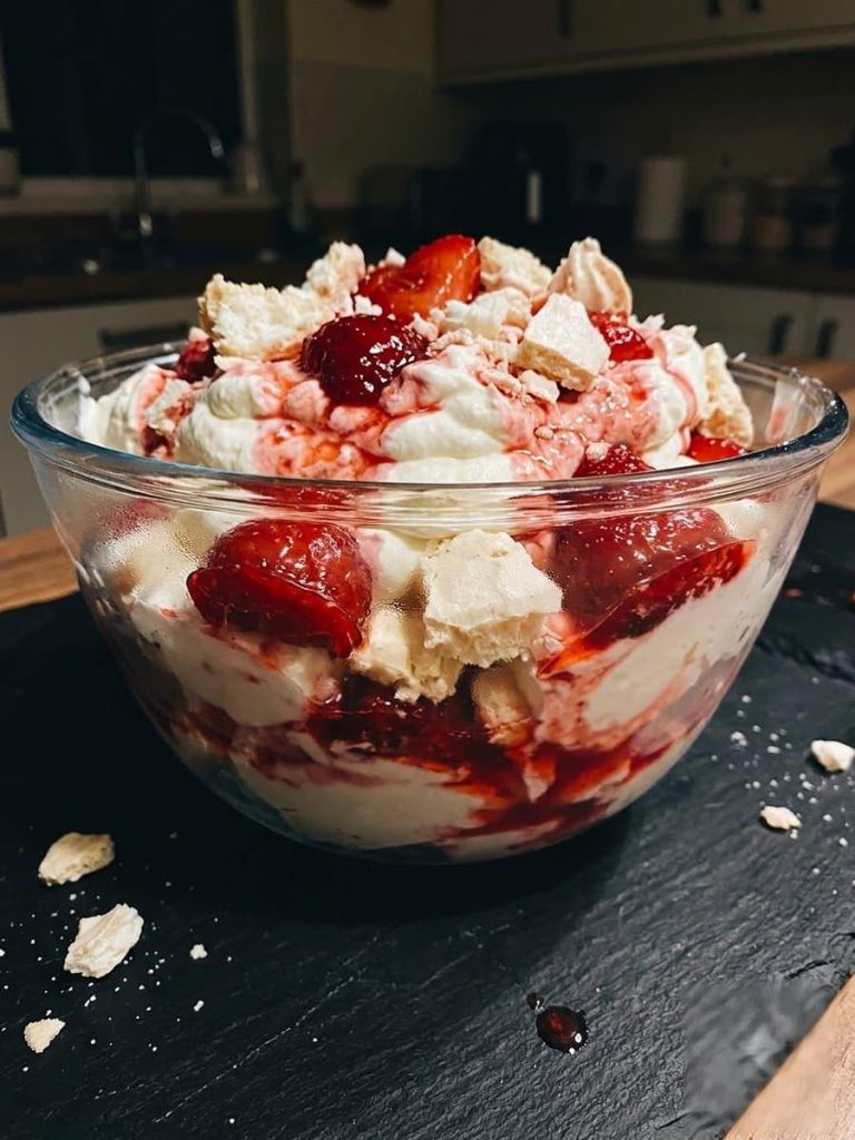 close up of eton mess