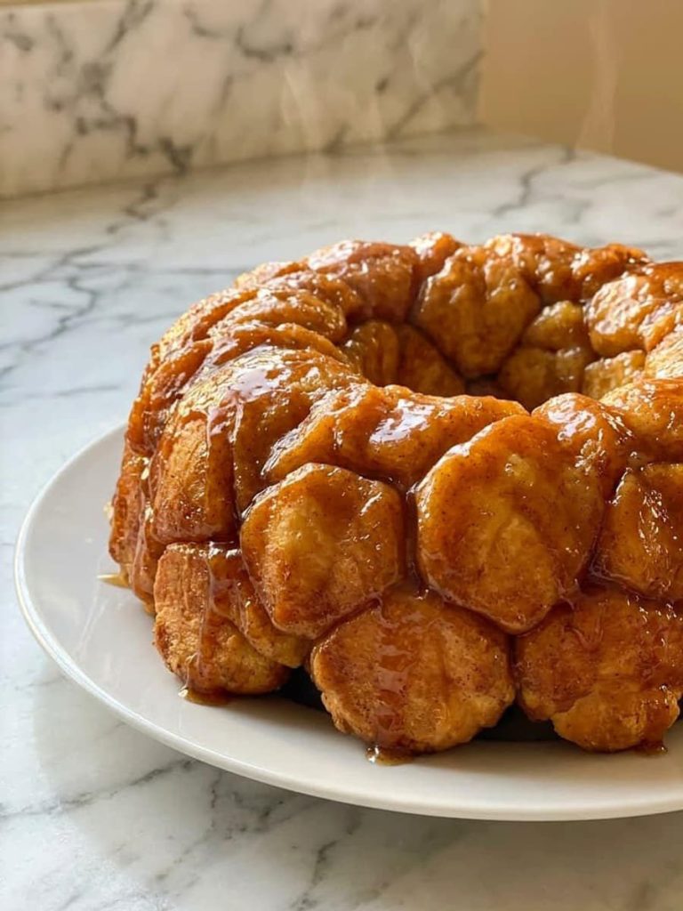 close up of monkey bread