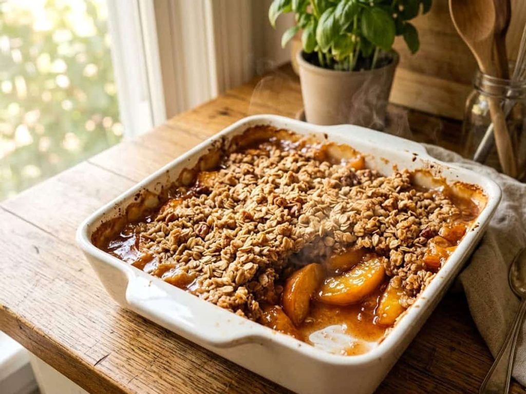 Rustic Peach Crisp