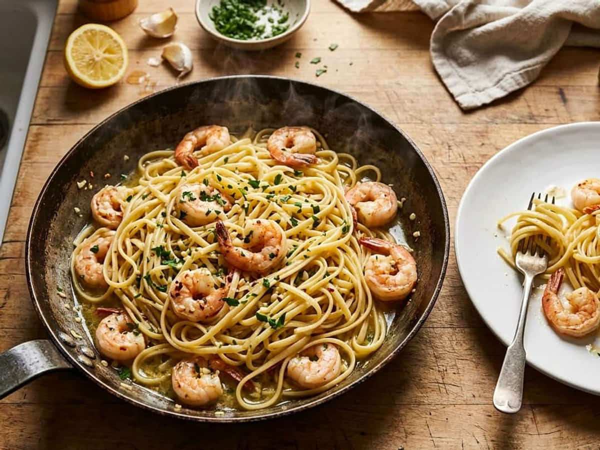 shrimp scampi — Buttery Shrimp Scampi