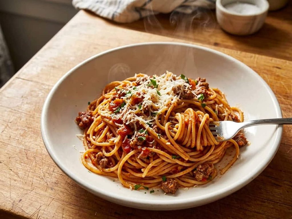 Classic Spaghetti with Meat Sauce